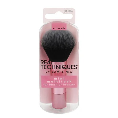 Real Techniques By Sam And Nic Mini Multitask 1 ชิ้น แปรงมินิอเนกประสงค์ ใช้ได้ทั้งปัดแก้ม ปัดแป้ง คอนทัวร์ บรอนซ์เซอร์ ไฮไลท์ ขนหนานุ่ม ไม่บาดหน้า