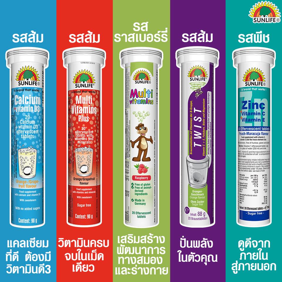 Sunlife, Sunlife รีวิว, Sunlife ราคา, Sunlife Vitamin, Sunlife Twist, Sunlife Twist รีวิว, Sunlife Twist ราคา, วิตามิน,  วิตามินเม็ดฟู่, วิตามินบีรวม, บำรุงประสาท, น้ำตาลในเลือด