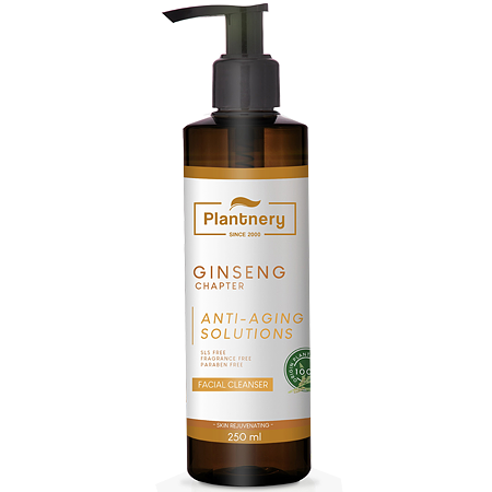 Plantnery Ginseng Facial Cleanser 250ml เจลล้างหน้า โสมเกาหลีเข้มข้น ลดริ้วรอยแห่งวัย ผลัดเซลล์ผิว เผยผิวใส ใบหน้ากระชับย้อนวัย