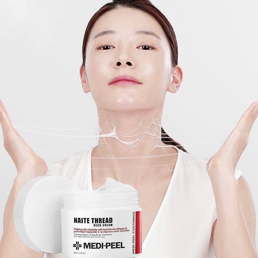 Medi-Peel, Medi-Peel รีวิว, Medi-Peel ราคา, Medi-Peel Naite Thread Neck Cream, Medi-Peel Naite Thread Neck Cream รีวิว, Medi-Peel Naite Thread Neck Cream 100ml, ครีมบำรุง, ครีมบำรุงบริเวณลำคอและเนินอก, ครีม Medi-Peel