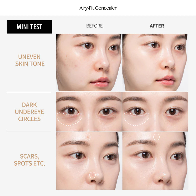 Kill Cover Airy-Fit Concealer #03 (No Box) 3g  คอนซีลเลอร์ ปกปิดแบบ Air Fit เบาสบายผ่านการยึดเกาะแบบบางที่ไม่จับตัวเป็นก้อน เกลี่ยง่าย ติดแน่นสนิท 