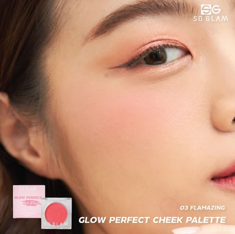 So Glam,So Glam Glow Perfect Cheek Palette,Glow Perfect Cheek Palette, บลัชออนเนื้อ ครีมโมจิ,บลัชเนื้อครีม,บลัชออน