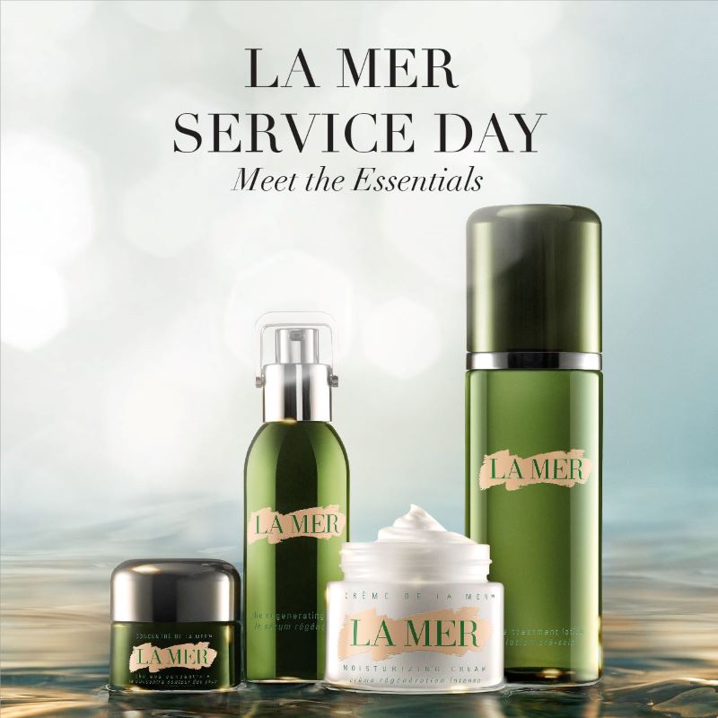 La Mer Set 4pcs  ,The Treatment Lotion ,  The Concentrate ,The Eye Concentrate 3ml ,Moisturizing  Cream , LA MER ,la mer essentials set ,La Mer Sephora