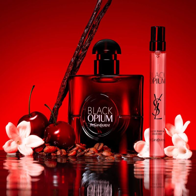 Yves Saint Laurent Black opium over red EDP ,  น้ำหอม ysl opium black , น้ำหอมแท้ YSL Black Opium Over Red Eau De Parfum, Perfume , น้ำหอมแท้ YSL