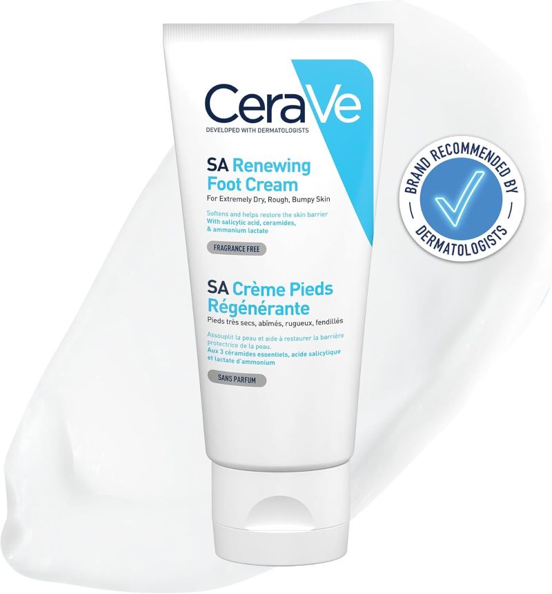 CeraVe SA Renewing Foot Cream 88ml ,CeraVe ,ครีมทาเท้า CeraVe  , ครีมทาเท้าเซราวี