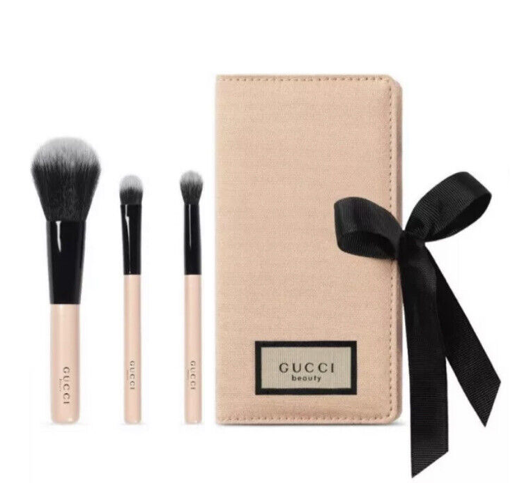 Gucci Brush Set Cosmes With 3 Brushes